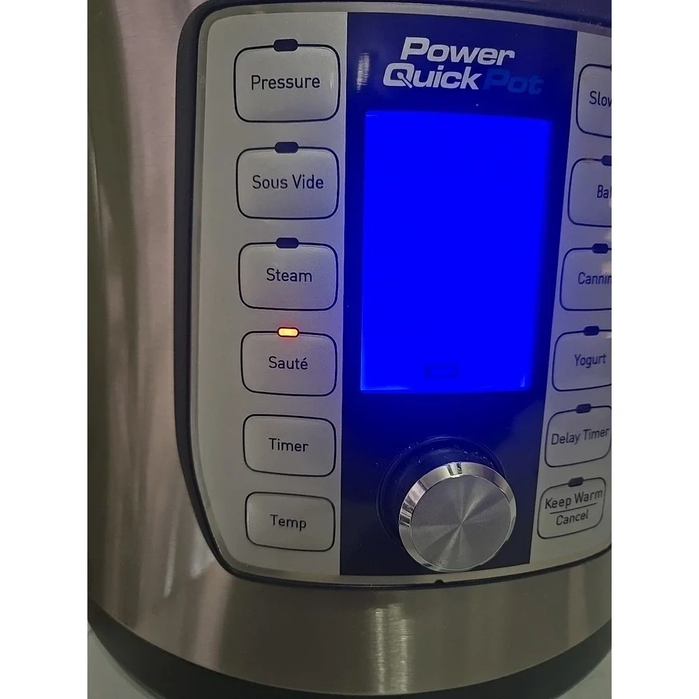 Power Quick Pot 6 Qt Stainless Steel 8-in-1 Multi Cooker One Touch TESTED Works